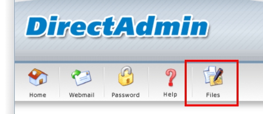 วิธีการย้าย File ด้วย File Manager ใน DirectAdmin Control Panel : 2 click file