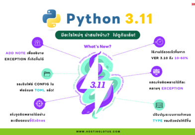 มาใหม่! Python 3.11 เร็วขึ้นกว่าเดิมถึง 25% แจ้งจุดผิดพลาดได้ละเอียดและชัดเจนขึ้น บอกเลยคนเขียน Python ห้ามพลาด!!