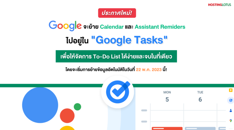 Google ประกาศย้าย Reminders