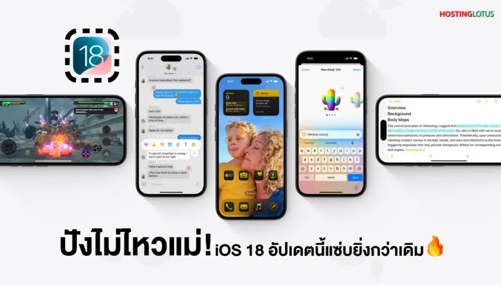 iOS 18 เปิดตัวแล้ว! จัดเต็มฟีเจอร์ใหม่จาก Apple ที่คุณต้องรู้