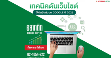 เทคนิคดันเว็บไซต์