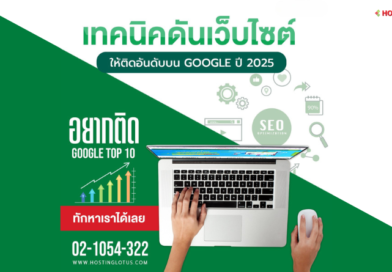เทคนิคดันเว็บไซต์