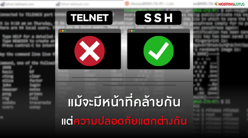 Telnet และ SSH คืออะไร?