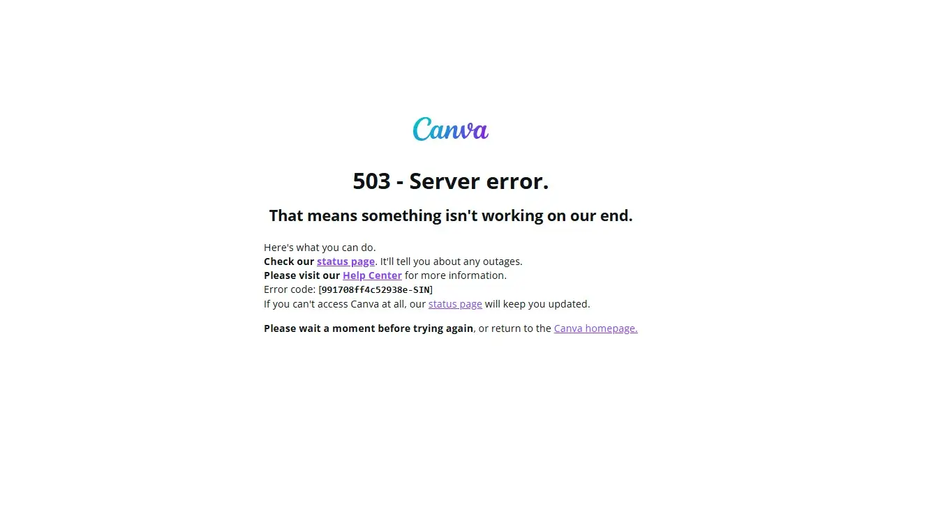 Canva ล่มเกิดจากอะไร?
