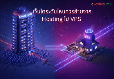 เว็บโตระดับไหนควรย้ายจาก Hosting ไป VPS