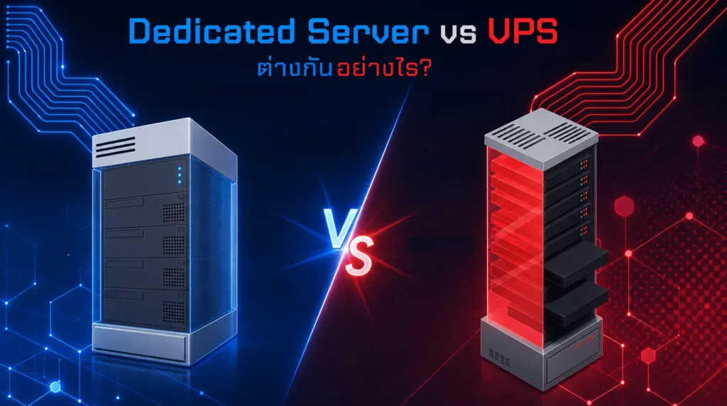 Dedicated Server กับ VPS แตกต่างกันอย่างไร